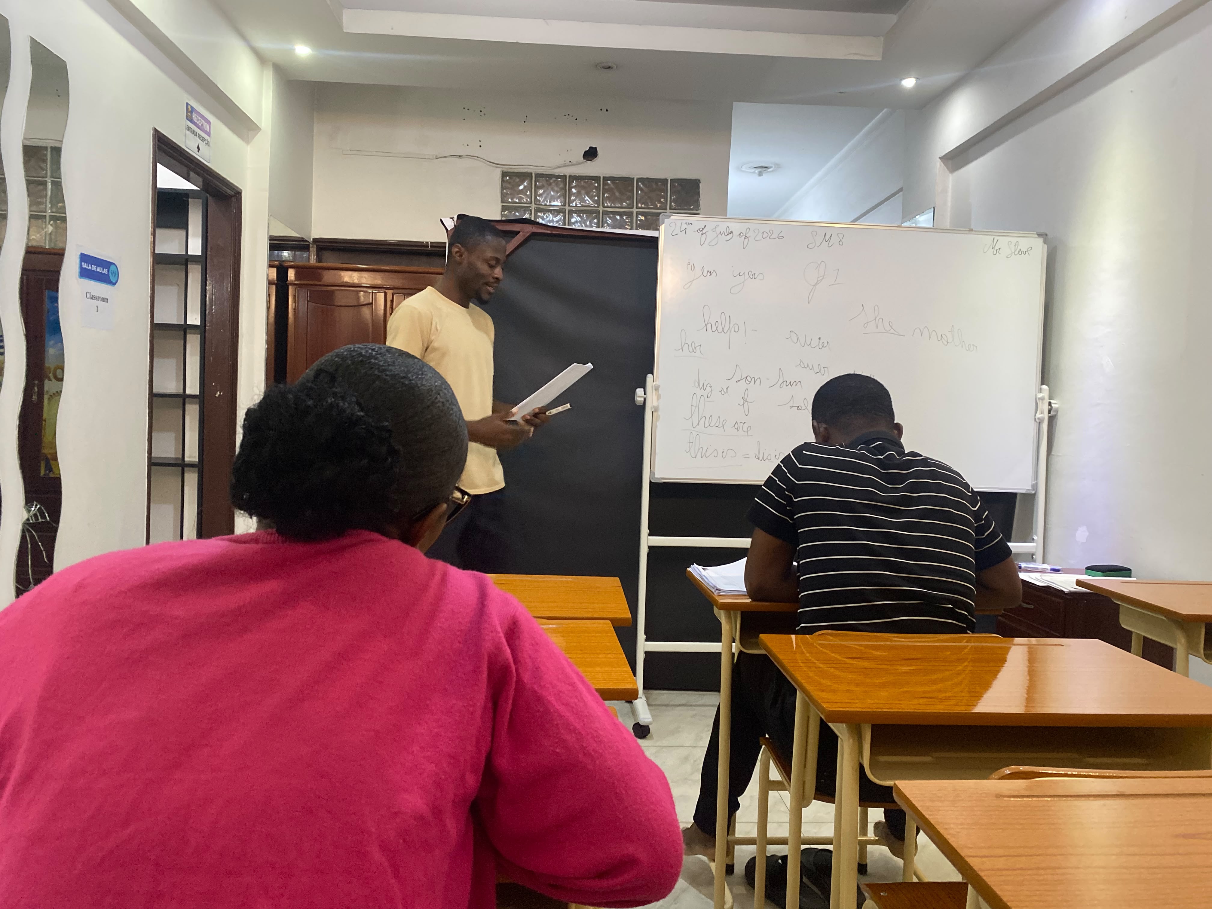 Sala de aula da S.M.S
